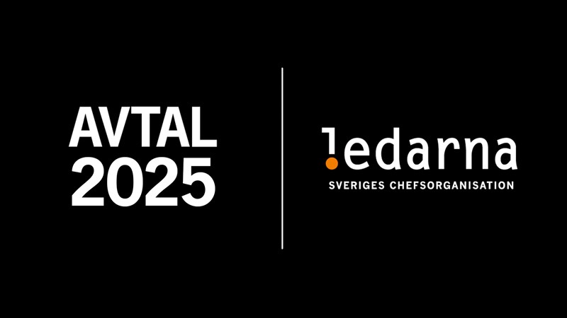 Ledarnas logotyp och text: Avtal 2025.